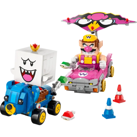 Set da costruzione lego super mario 72038 mario kart: wario e re