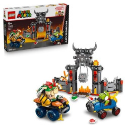 Gioco da costruzione lego super mario castello di bowser multicolore