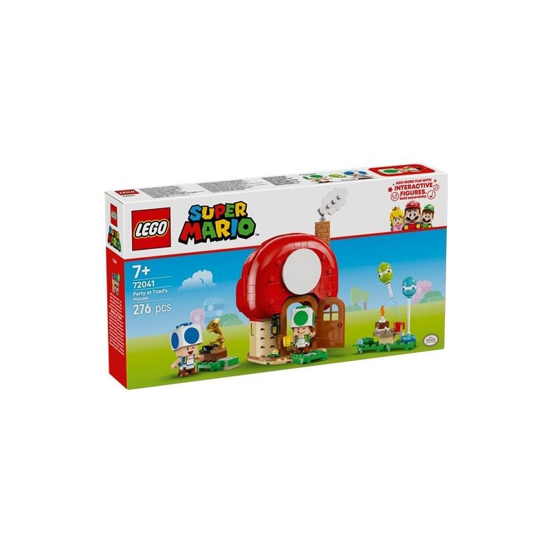 Gioco da costruzione lego super mario festa a casa di toad multicolore