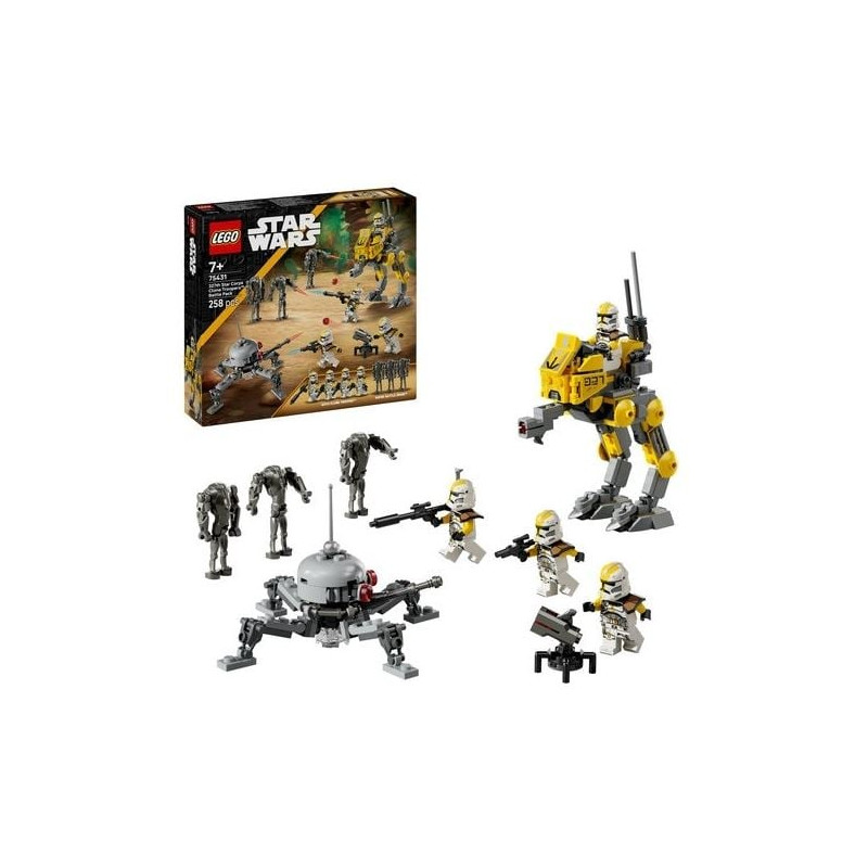 Gioco da costruzione lego star wars battaglia dei cloni del 327 corpo