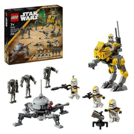 Gioco da costruzione lego star wars battaglia dei cloni del 327 corpo