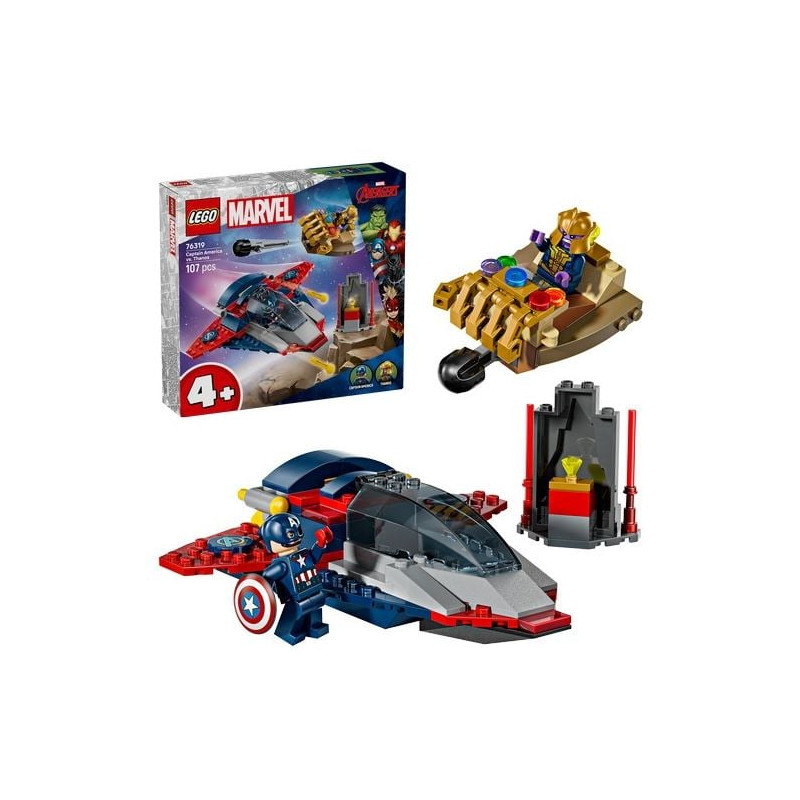 Gioco da costruzione lego super heroes captain america contro thanos