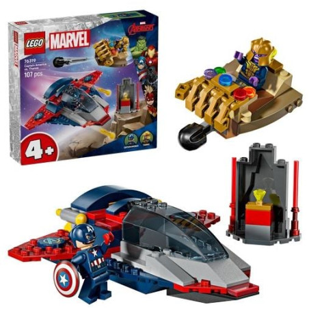 Gioco da costruzione lego super heroes captain america contro thanos