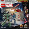 Gioco da costruzione lego super heroes iron man e war machine contro