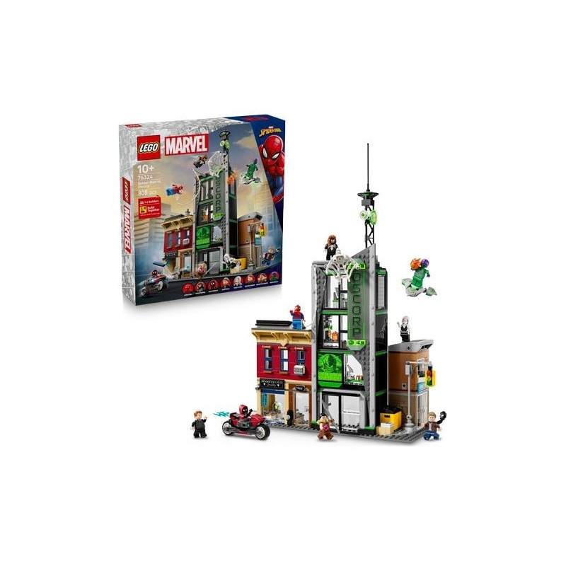 Gioco da costruzione lego super heroes marvel spider-man contro