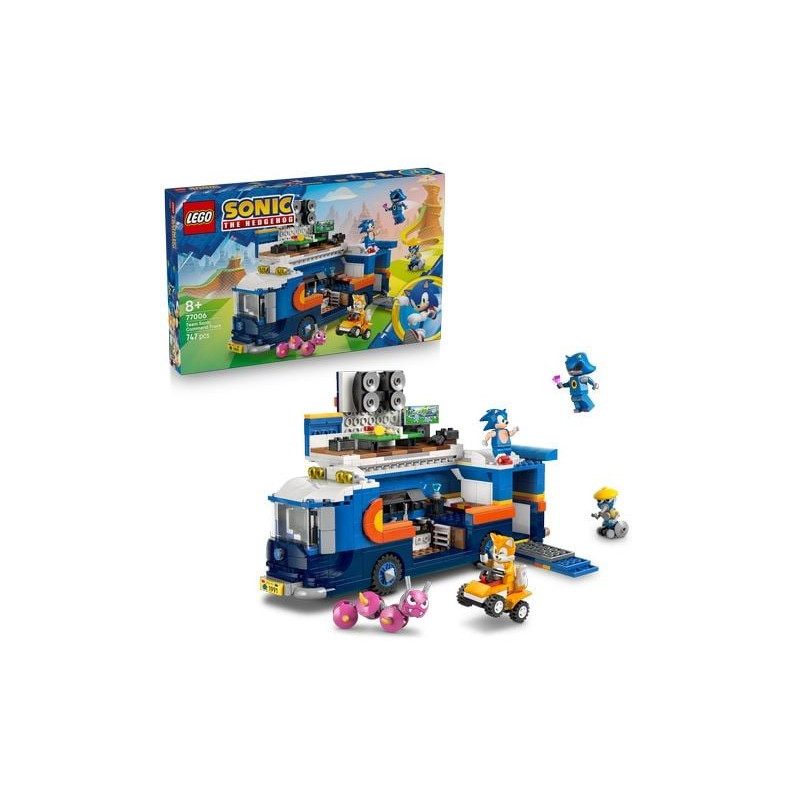 Gioco da costruzione lego sonic camion di comando team multicolore