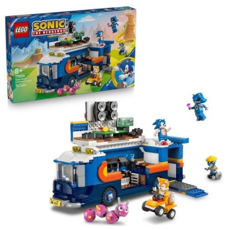Gioco da costruzione lego sonic camion di comando team multicolore