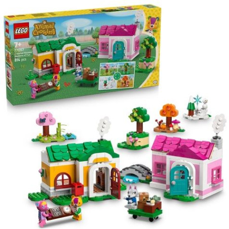 Gioco da costruzione lego animal crossing case creative stagioni