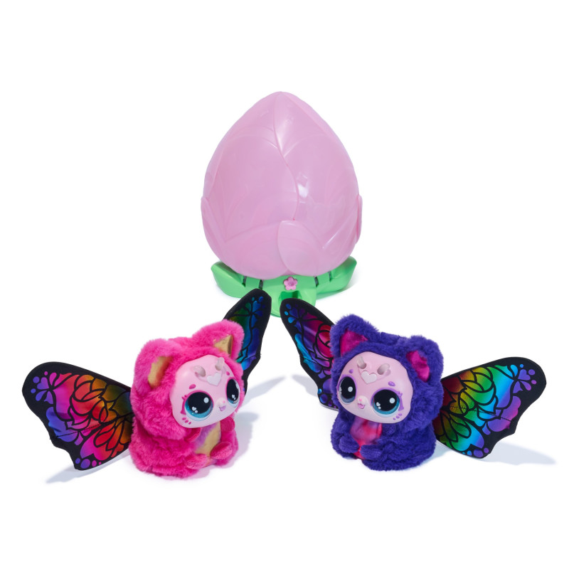 Giocattolo spinmaster bloomables di hatchimals kittyfly multicolore