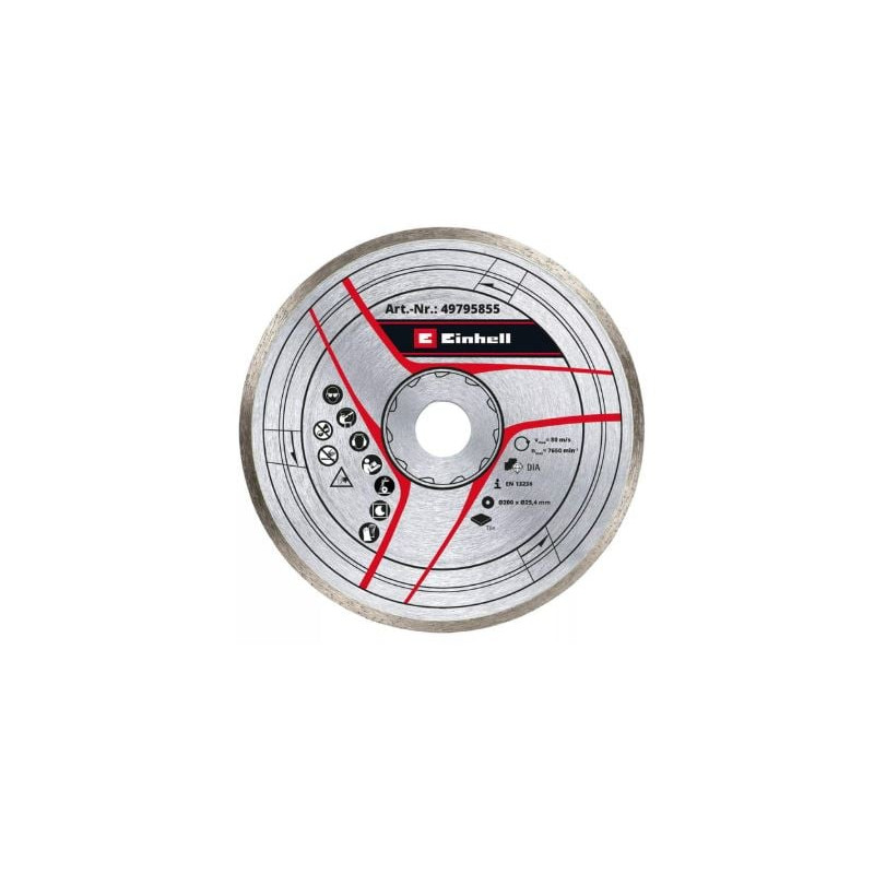 Disco einhell 49795855 da taglio 200x25.4mm argento [49795855]
