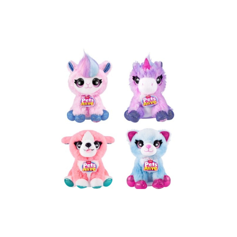 Peluche interattivo zuru pets alive sorpresa di compleanno assortito
