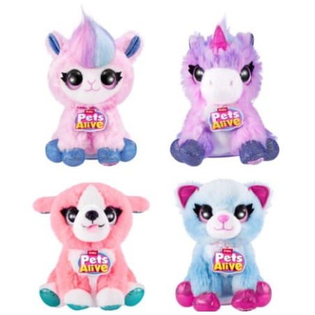 Peluche interattivo zuru pets alive sorpresa di compleanno assortito