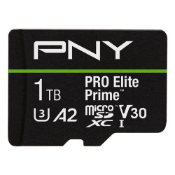 1tb scheda microsdxc pny pro elite prime v30 uhs-i u3 class 10