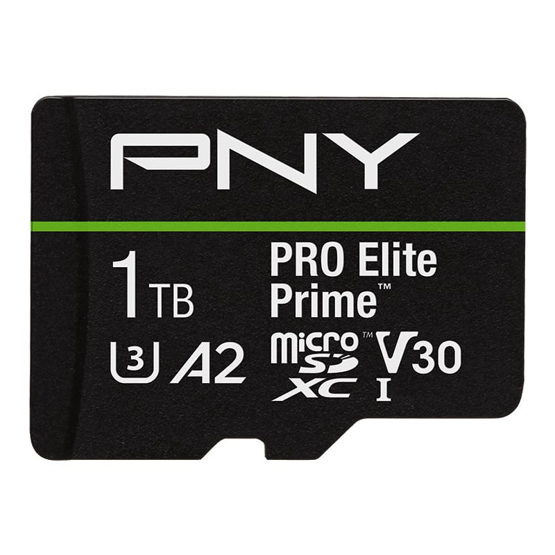 1tb scheda microsdxc pny pro elite prime v30 uhs-i u3 class 10