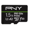 1.5tb scheda microsdxc pny pro elite prime v30 uhs-i u3 class