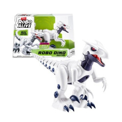 Figurina zuru robo alive - robo dino raptor bianco/nero [71152]
