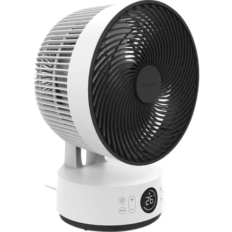 Ventilatore da tavolo meaco sefte 10 26w bianco/nero [sefte10ds-eu]