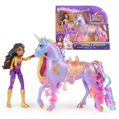 Set da gioco spin master unicorn academy sophia e wildstar multicolore