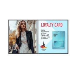 Monitor digital signage led 50" philips 50bdl6017p 4k uhd 3840x2160