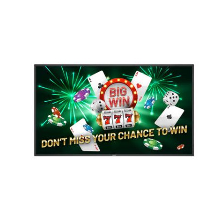 Monitor digital signage led 54.6" philips 55bdl6017p 4k uhd