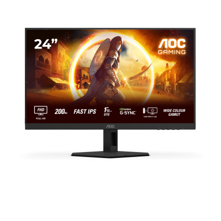 Monitor led 24'' aoc 24g4hre full hd 1920x1080p/1ms/classe