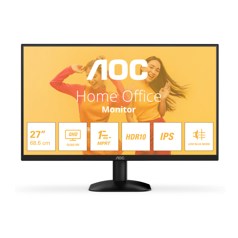 Monitor led 27'' aoc q27b35e quad hd 2560x1440p/4ms/classe