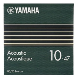 Corde per chitarra acustica yamaha gsa10 10-47 bronzo 80/20 extra