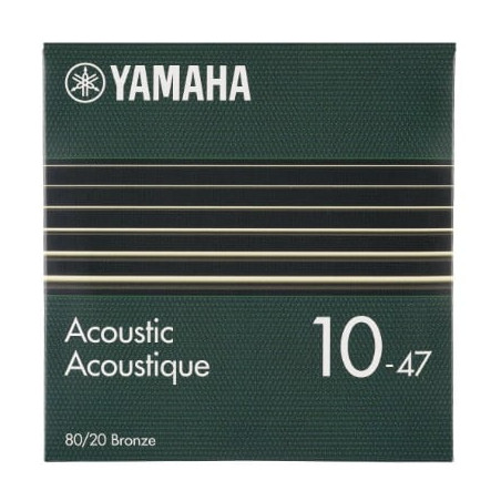 Corde per chitarra acustica yamaha gsa10 10-47 bronzo 80/20 extra