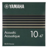 Corde per chitarra acustica yamaha gsa10 10-47 bronzo 80/20 extra