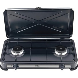 Piano cottura melchioni minerva2 a gas con 2 zone nero [118360124]