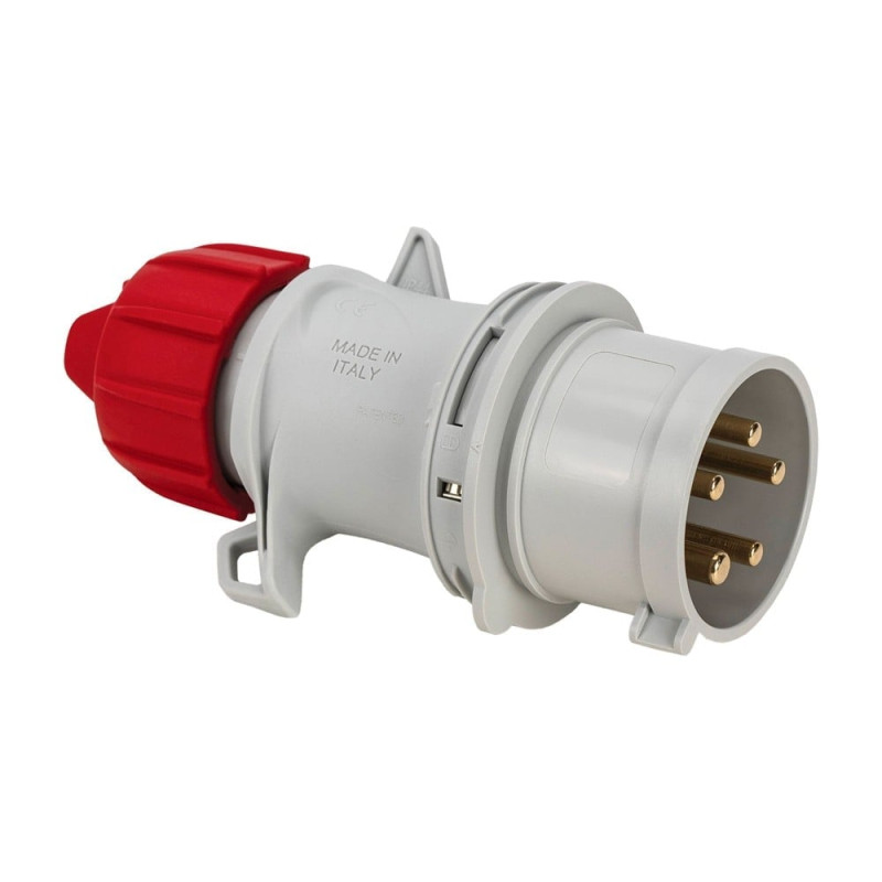 Presa mobile fanton 3p+n+t 16a 400v 6h ip54 cablaggio a vite bianco/rosso