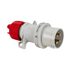 Presa mobile fanton 3p+t 16a 400v 6h ip54 cablaggio a vite bianco/rosso