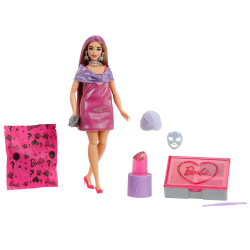 Bambola barbie mattel party unboxed glam party pink curvy [jfy67]