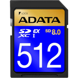 512gb scheda sdxc adata premier extreme sd8.0 nero [sd512gex3l2-c]