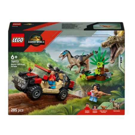Gioco da construzione lego jurassic world veicolo fuoristrada raptor