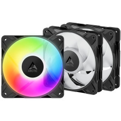 Set ventole arctic acfan00310a p12 pro a-rgb pwm 120mm nero 3pz