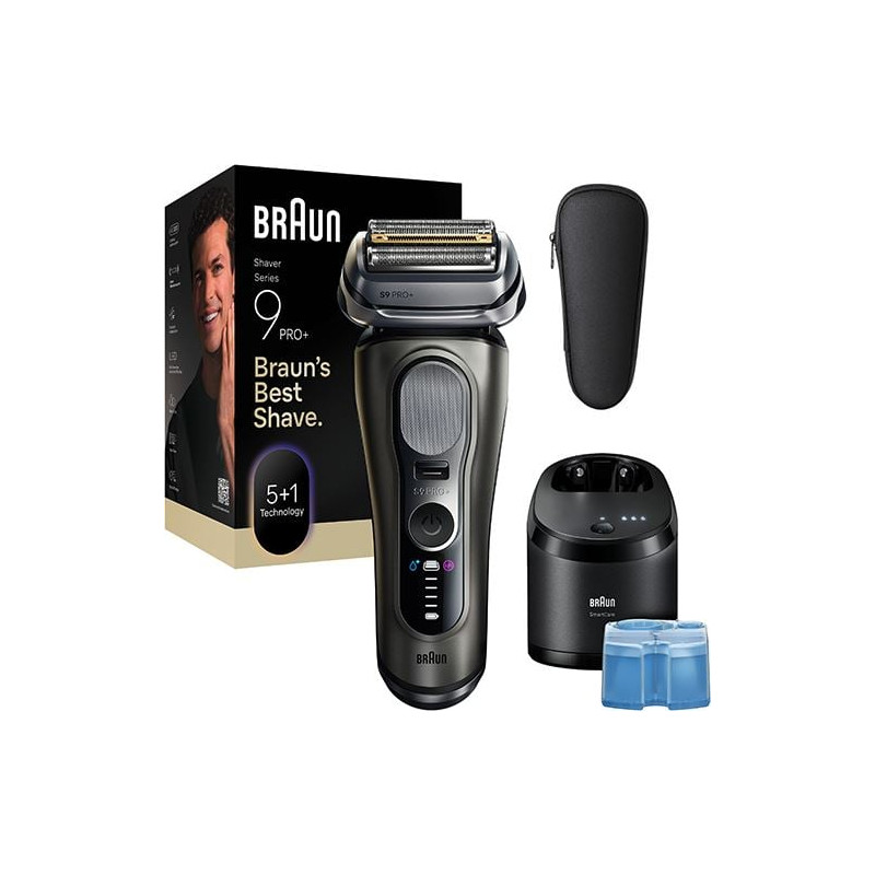 Regolabarba elettrica braun series 9 pro+ 9655cc 5+1 secco/bagnato
