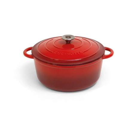 Pentola la nordica cucinotta tonda 6l 28cm in ghisa smaltata con