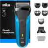 Regolabarba elettrica braun 310bt serie 3 a batterie secco/bagnato