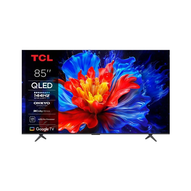 Tv qled 85'' tcl 85p89k 4k ultra hd 3840x2160p/smart tv/google/classe