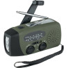 Radio di emergenza fosco am/fm carica solare/manovella/usb con torcia