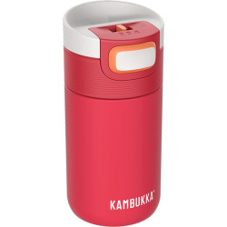 Tazza termica kambukka etna 300ml con coperchio 3in1 rosso corallo