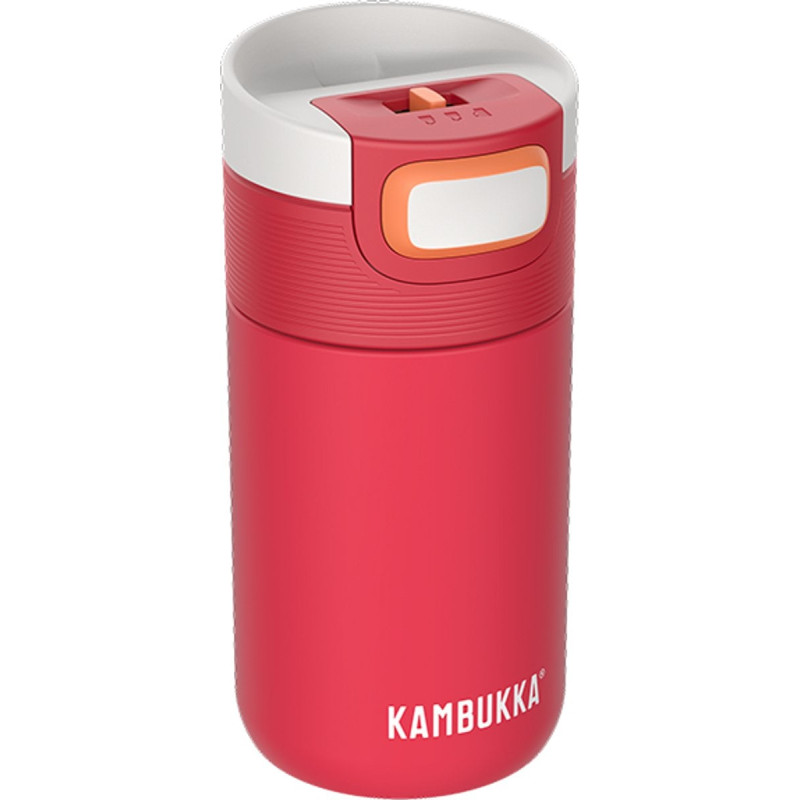 Tazza termica kambukka etna 300ml con coperchio 3in1 rosso corallo