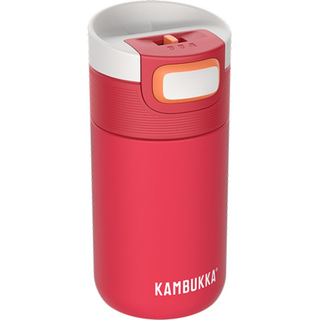 Tazza termica kambukka etna 300ml con coperchio 3in1 rosso corallo