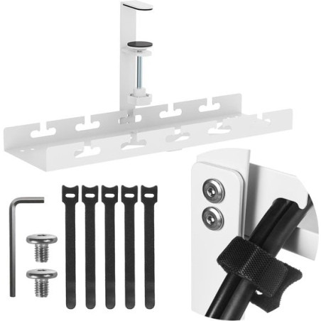 Organizer per cavi maclean mc-105 w vassoio sotto scrivania max