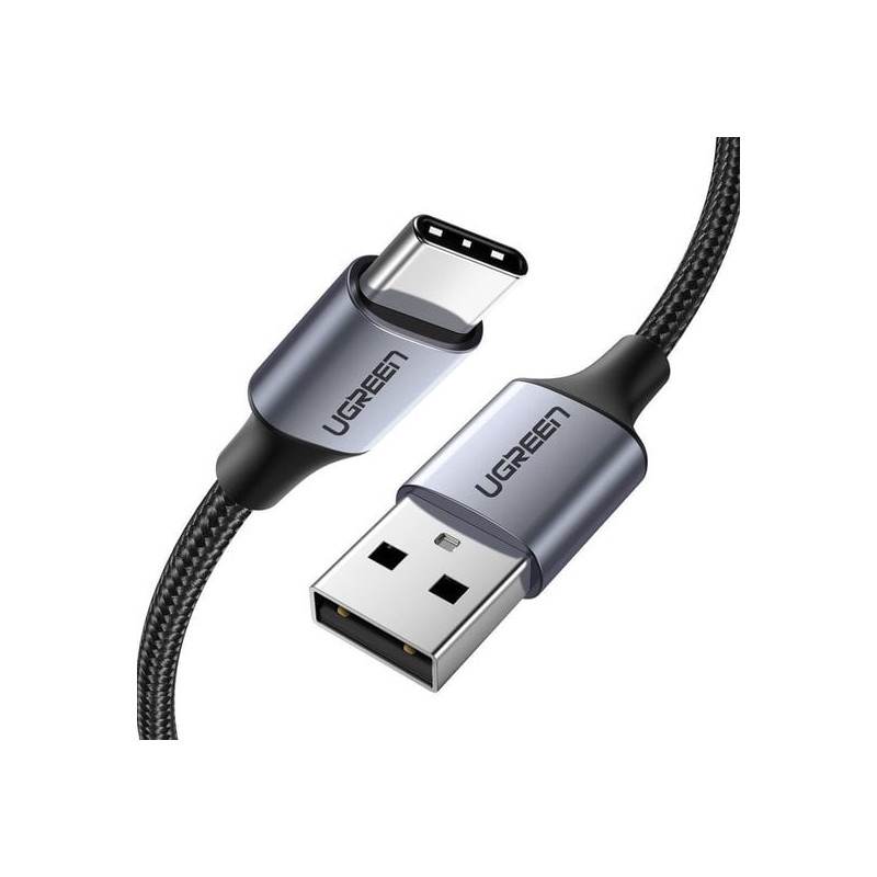 Cavo dati/ricarica ugreen 60128b usb/usb-c m/m qc 3.0 3a 480mbps