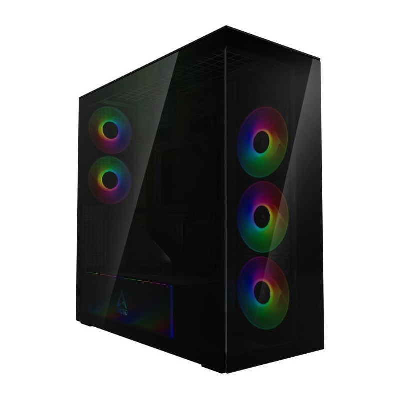 Case arctic xtender vg mirror argb midi-tower e-atx con montaggio