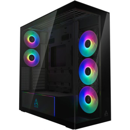 Case arctic xtender mirror argb midi-tower e-atx nero [acpcc00018a]