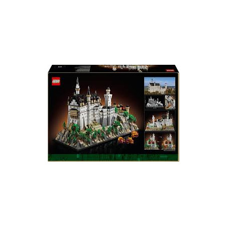 Kit modello lego architecture 21063 castello di neuschwanstein multicolore