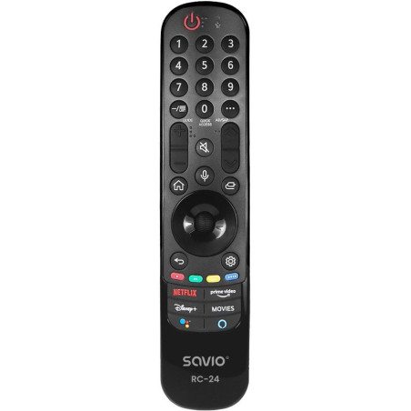 Telecomando universale savio per tv lg smart nero [rc-24]